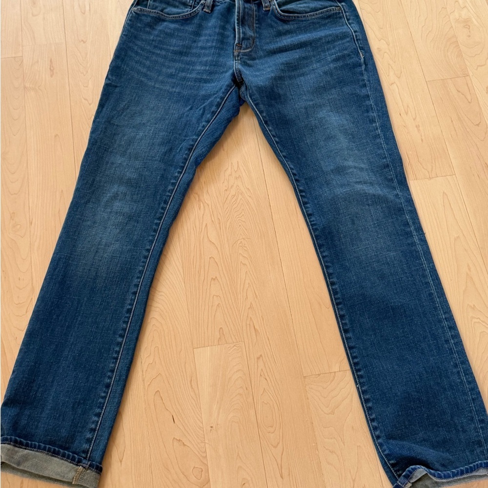 John Varvatos Bowery Deep Blue Straight Men's Jeans 30x32